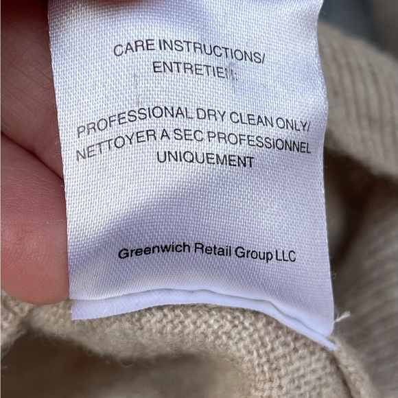 The Westside Cashmere Wool Crew neck sweater beige size XS - Picture 8 of 8